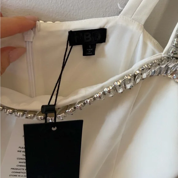 NBD Meralma Mini Dress in White - Picture 4 of 8